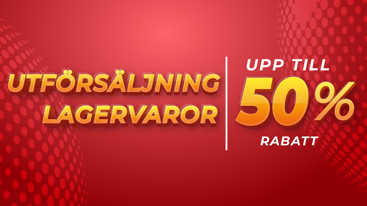 Passa på! Utförsäljning lagervaror