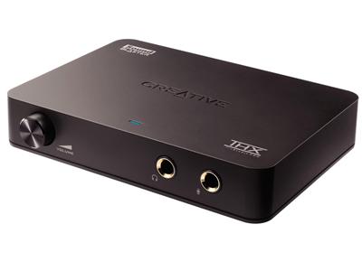 Creative Labs Sound Blaster X-Fi HD, USB, 6,3mm jack, 2-kanals stereo, HiFi, 114 dB SNR