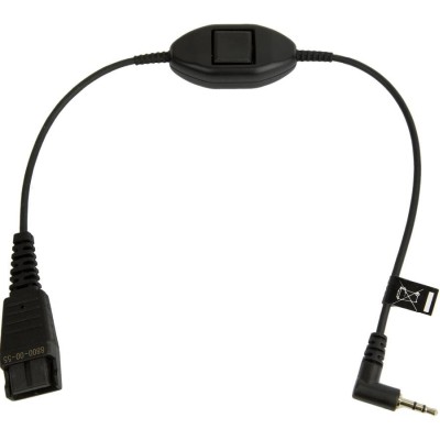 Jabra Quick Disconnect (QD) to 2.5 mm Jack Cord, with Push-To-Talk