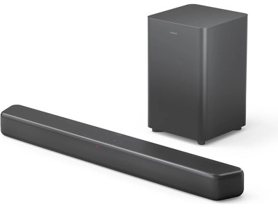 Philips TAB5309/10 2.1 Soundbar med trådlös subwoofer Soundbar, Dolby Digital plus, 2.1-kanals subwoofer, max 240 W, HDMI ARC, 3D-lyd