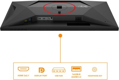 27" AOC Q27G4SRU, Fast IPS 2560x1440, 1ms, 300Hz FreeSync, höjdjusterbar, pivot, 2xHDMI/DP, USB-3.2 hubb, 3 års garanti#9
