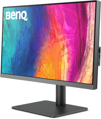 27" BenQ PD2706U, IPS 4K/3840x2160, höjdjusterbar, pivot, HDMI/DP/USB-C 90W, USB 3.2-hubb, högtalare#1