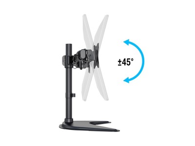 Bordsstativ Multibrackets M Deskstand Basic Dual för 2 skärmar 15-27" - Svart#12