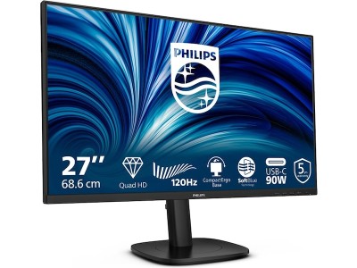 27" Philips 27B2U3601, IPS 2560x1440, 4 ms, 120Hz, höjdjusterbar, pivot, HDMI/DP/USB-C 90W, högtalare, USB 3.2-hubb, 5 års garanti#2