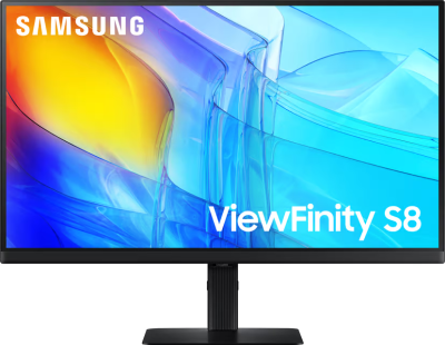 27" Samsung ViewFinity S27D804E, IPS 4K/3840x2160, HDR10, höjdjusterbar, pivot, HDMI/DP, USB 3.2-hubb, 3 års garanti#1