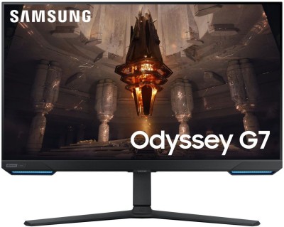 32" Samsung Odyssey G7 Smart 32BG700, IPS 4K/3840x2160, 1 ms, 144Hz G-Sync, höjdjusterbar, pivot, 2xHDMI/DP, LAN/WiFi/Bluetooth, högtalare, USB 3.2-hubb, fjärrkontroll
