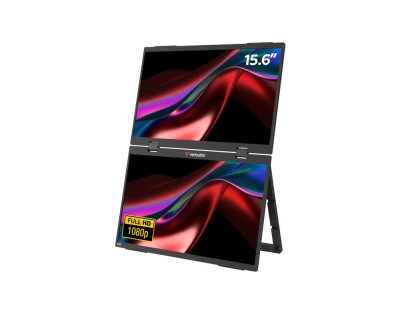 15.6" Verbatim Portable FHD Dual Monitor Essentials