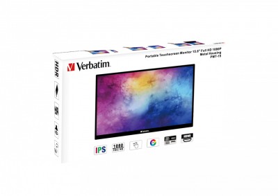 15.6" Verbatim PMT-15 Portable Touchscreen Monitor Full HD 1080p#9
