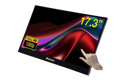 17.3" Verbatim PMT-17 Portable Touchscreen Monitor Full HD 1080p