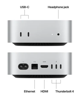 Apple Mac Mini, Apple M4 Pro 14-core CPU 20-core GPU, 64 GB, 1 TB SSD, 10Gbe LAN#2