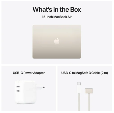 Apple MacBook Air 15.3 tum, Apple M4 10-core CPU 10-core GPU, 24 GB, 512 GB SSD - Stjärnglans#3