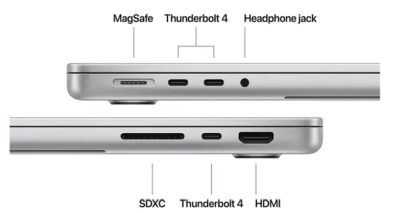 Apple MacBook Pro 14 tum, M4 10-Core CPU 10-Core GPU, 16 GB minne, 1 TB SSD - Silver#3