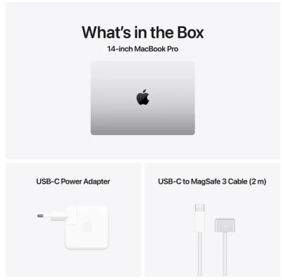 Apple MacBook Pro 14 tum, M4 10-Core CPU 10-Core GPU, 16 GB minne, 1 TB SSD - Silver#4
