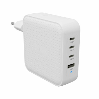 Hyper Hyperjuice 100W GaN Travel Charger med 3xUSB-C/1xUSB 3.0 - Vit#1