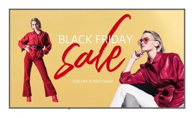 LG 98UM5K-B - 98" Diagonal klass UM5K Series LED-bakgrundsbelyst LCD-skärm - digital skyltning med integrerat Pro:Idiom - webOS - 4K UHD (2160p) 3840 x 2160 - Direct LED - svart#1