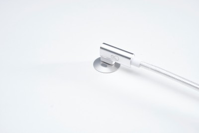 Ochno-uttag med RGB-knapp, USB-C-uttag med låsskruv, 1m kabel, Bord, infälld anläggning, Aluminium#3