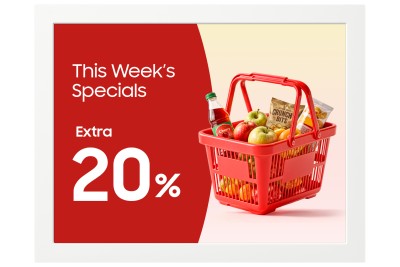 13" Samsung EM13DX Color ePaper Display, 1600x1200, USB-C, 24/7-drift