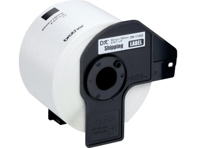 Brother DK-11202, Adressetikett, 62x100mm, 300 st, Svart på vit, termiskt papper#2