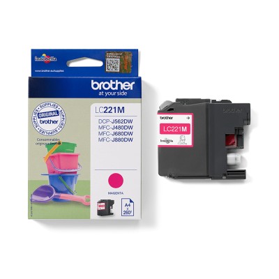 Brother LC221M, Magenta, 260 sidor