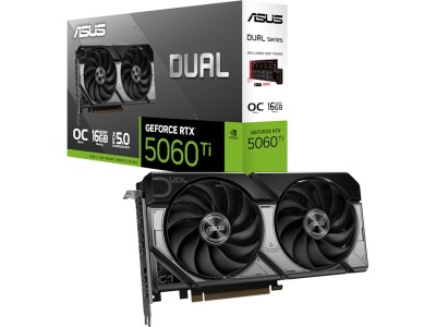 Asus GeForce RTX 5060 Ti Dual OC 16 GB GDDR7, HDMI/3xDP