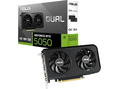 Asus GeForce RTX 5050 Dual OC 8 GB GDDR6, HDMI/3xDP