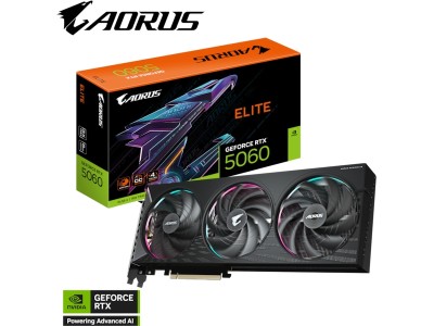 Gigabyte GeForce RTX 5060 AORUS ELITE 8 GB GDDR7, HDMI/3xDP, RGB Halo#1