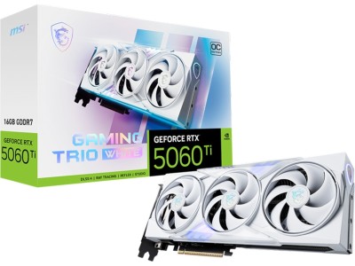 MSI GeForce RTX 5060 Ti Gaming Trio OC White 16 GB GDDR7, HDMI/3xDP, RGB#1