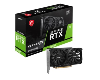 MSI GeForce RTX 3050 Ventus 2X OC 6 GB GDDR6, 2xHDMI/DP