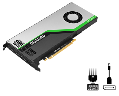 PNY Quadro RTX4000, 8 GB GDDR6, PCI Express 3.0, 3xDP/USB-C