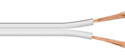 Högtalarkabel MicroConnect Speaker cable, diameter 2 x 1,5 mm², 100 meter - Vit