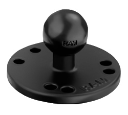 RAM Mount Aluminum 1 inch Ball 2.5 inch dia Base Plate