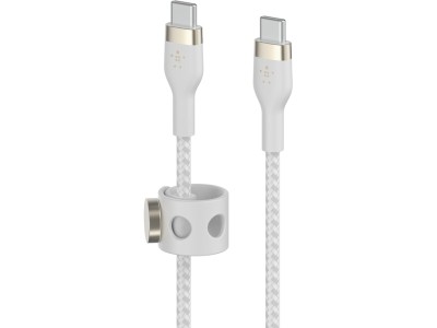 Belkin BOOST CHARGE USB-C till USB-C kabel, vit, 1m, snabbladdningskompatibel