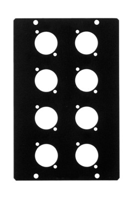 Canford STAGE/WALLBOX Topplatta, 8 hål för typ A, ingen numrering