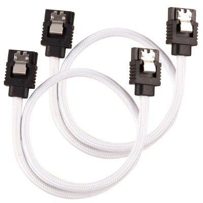 SATA3 kabel Corsair Premium Sleeved Set with Straight Connectors, 30 cm, 2-pack - Vit#1