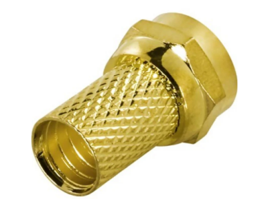 F-kontakt, hane, 9,5mm RG6/antennkablage, skruvmontering#1
