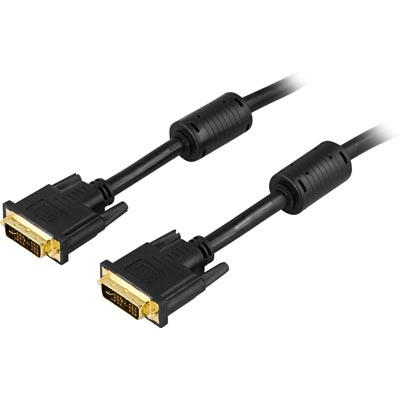DVI monitorkabel Single Link, DVI-I ha - ha 2m