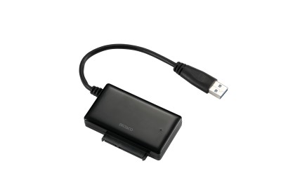 DELTACO USB 3.0 till SATA 6Gb/s adapter, för 2,5" hårddiskar, svart#1