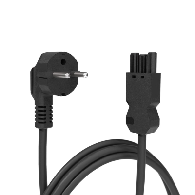 Axessline Connection Cord - CEE 7/7 to GST-18i3, 2.0 m | Svart | 2m