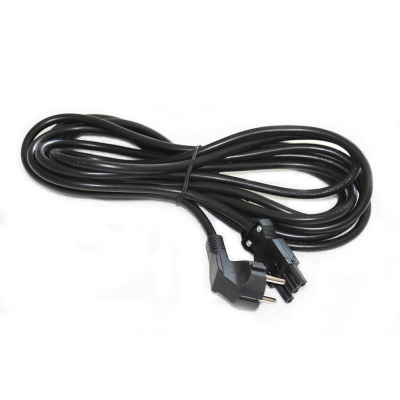 Anslutningskabel Axessline, vinklad CEE 7/7 till rak Wieland, 5 meter - Svart#3