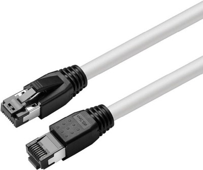 Nätverkskabel skärmad Cat8.1 S/FTP, MicroConnect, LSZH, 10 meter - Vit