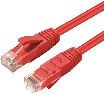 Nätverkskabel MicroConnect oskärmad U/UTP Cat.6a, RJ45, 500MHz, LSZH, 10 meter - Röd