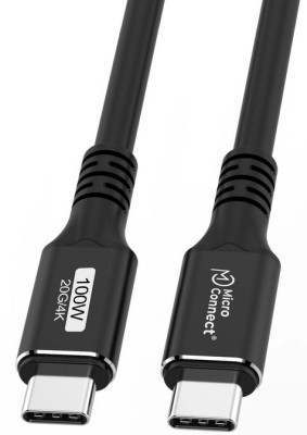 MicroConnect USB-C cable 1m, 100W, 20Gbps, USB 3.2 Gen 2x2