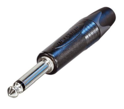 Neutrik, Teleplugg 6,3mm X-serien. 2-polig Mono. Svart utförande