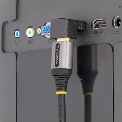 Adapter HDMI hane till hona, StarTech, 4K@60Hz, vinklad uppåt - Svart#3
