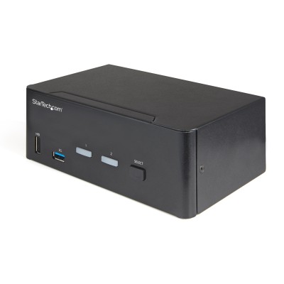 Systemswitch Startech.com SV231DHU34K6, 2-vägs KVM för dubbla skärmar, HDMI 2.0 4K@60Hz, USB-A