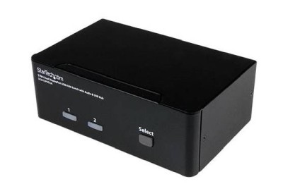 Systemswitch Startech.com SV231DPDDUA, 2-vägs KVM, Displayport 2560x1600@60Hz, USB, USB 2.0-hubb, ljud#1