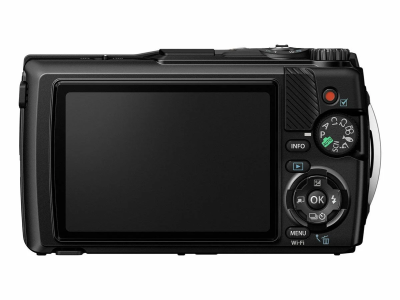 Olympus OM System TG-7 Black, 12 Mpixel, 4X zoom (25-100 mm), film 4K@30fps, vattentät till 15m, RAW, GPS, WiFi/Bluetooth - Svart#2