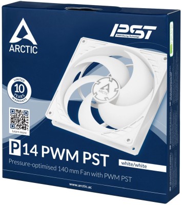 Fläkt 140 mm Arctic Cooling P14 PWM PST, 200-1700 rpm, 72.8 cfm - Vit#4