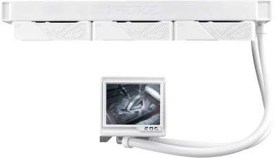 Asus ROG RYUJIN III 360 AiO ARGB Extreme White, 360mm med 3.5" LCD, 120mm fläktar - Vit#2