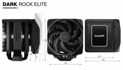 be quiet! Dark Rock Elite, 2x135mm ARGB-fläktar#3